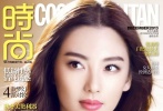 張雨綺與時尚似乎一直都不是特別有緣，經(jīng)常用力過猛，被當做“反面教材”。此次身著LV 2013秋冬天藍裙裝和明黃色外套登上《時尚COSMO》雙封面，明亮的服裝色彩卻搭配上了80年代封面女郎的大波浪和有錢太太的俗艷妝容，就連PS的整體色調(diào)都透著一股土勁兒，不知這回王太太是不是又遇到了“高級黑”。