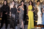 Angelababy、伊能靜、黃奕、秦嵐、張藍心等一眾女星盛裝出席，寒冬天依然穿著裸露禮服亮相，以保美麗“凍人”。