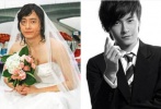 鄭元暢平時(shí)可是五官英俊的大帥哥啊。但是他女裝造型的效果被很多本來(lái)沒(méi)他帥氣的男星的女裝扮相給比下去了哦。微濕卷曲的頭發(fā)貼在頭皮上，顯得有些邋遢。
