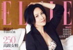 嘉玲姐年近半百依然不輸年輕人，不時(shí)感悟“幸福的定義”，登上港版《ELLE》。D&G 2014年春夏碎花套裝和90后詹妮弗·勞倫斯撞衫，只是外面再多套意見(jiàn)黑色西裝瞬間宣告自己已經(jīng)過(guò)了露肉的年齡，不服老也不行了。