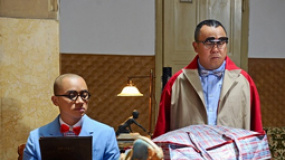 《盜馬記》曾志偉、王祖藍造型混搭 飾演師兄弟