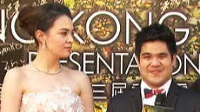 黄裕翔红毯羞涩接受采访 人妻张榕容首谈复出计划