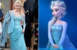 真人版“冰雪奇缘”女主唯美亮相 穿蓝衣显身姿