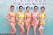 候选港姐佳丽泳装亮相 湿身性感大秀窈窕身形
