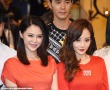 李小璐红衣红唇妖娆显老态  与关悦同场争艳
