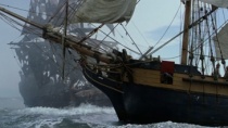 《加勒比海盗》精彩片段 两船交锋杰克乘机脱逃