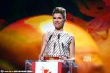 主持人Anke Engelke现身影节 米色长裙闪亮迷人