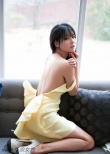 韩国最美车模韩佳恩性感写真 嫩黄美裙大秀美背