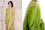 其实艾玛·斯通这套Elie Saab长裙单看还蛮美的，大白菜一来就错乱了。