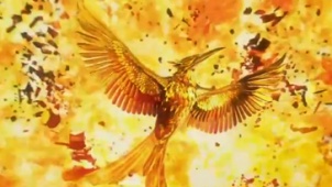 《饥饿游戏3（下）》动态海报 嘲笑鸟浴火飞翔