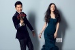 郭碧婷李晨封面大片 臉印性感大紅唇浪漫撕名牌