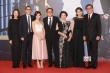 鮑起靜優(yōu)雅黑裙亮相 憑《暴瘋語》提名最佳女配