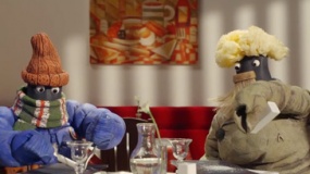 《小羊肖恩》精彩片花 羊伙伴扮成人类餐厅用餐