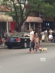 范冰冰挎李晨变小女人 小区外恩爱遛狗似夫妻