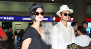 袁弘張歆藝戀情曝光后首度合體 機場現(xiàn)身甜蜜十足