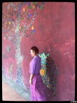 柳巖曬少數(shù)民族風(fēng)格照片 包裹嚴(yán)實(shí)難掩好身材
