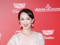 范文芳穿长裙优雅亮相红毯 不老容颜展迷人微笑