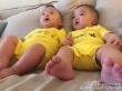 范瑋琪兒子變“小黃人” 兄弟倆抬腳“大比武”