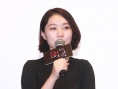 中韩合拍片《双生灵》首映 车艺莲为天津祈福