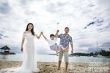 楊威夫婦拍浪漫婚紗寫真 呆萌楊陽(yáng)洋隨行搶鏡