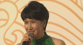 陈虹池担电影节形象大使 一抹绿裙尽显好身材