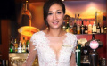 吴绮莉穿性感婚纱事业线尽露 自曝仍然憧憬婚姻