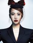 蔡依林復古寫真妖嬈嫵媚 蝴蝶網(wǎng)紗帽優(yōu)雅十足