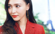 唐嫣時尚大片甜美出鏡 復古紅唇美艷嫵媚動人