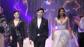 黎明前妻乐基儿穿纱裙走秀 遭47岁翁虹妩媚抢镜