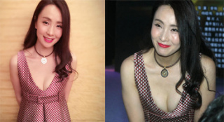 徐崢妻子小陶虹深V上陣出席活動 大秀豐滿身材