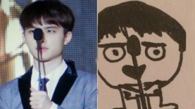 EXO“超重點(diǎn)”手繪畫像笑翻粉絲 D.O.“躺槍”