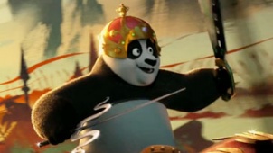 《功夫熊猫3》精彩片段 熊猫父子全副武装齐上阵