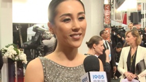 吴靖萱金球奖红毯受访 参演《美队3》大赞斯嘉丽