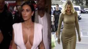 金·卡戴珊妹无敌巨臀吓人 透视装身材被看光