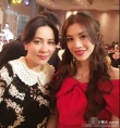 葛天与周润发刘嘉玲合影 口唇妩媚秀香肩性感妖娆