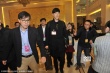 全國政協(xié)委員姚明、劉翔報到 大批記者追隨采訪