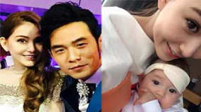 昆凌晒与混血宝贝合照 圆滚大眼不像周杰伦