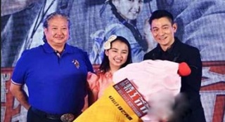 《我的特工爷爷》发布会 洪金宝刘德华化身父子