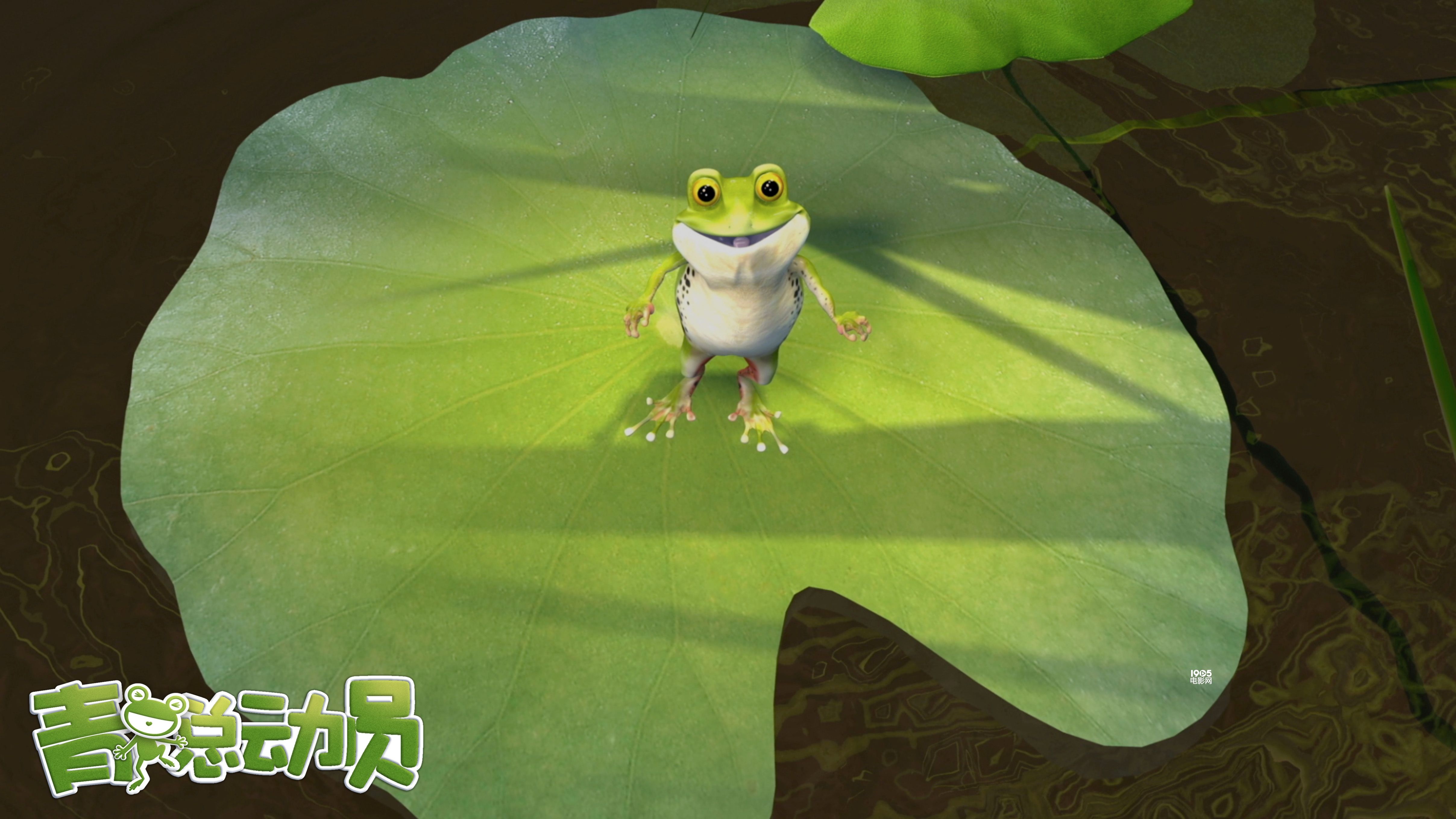 小青蛙打招呼69693d冒险动画电影《青蛙总动员》将于4月30日绿色