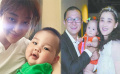 41岁梅婷抱二胎儿子合影 皮肤白皙大眼像妈妈