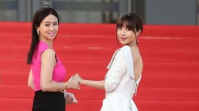 《昨日再現(xiàn)》劇組亮相紅毯 李菲兒白裙及地露美背