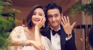 袁弘張歆藝結(jié)婚儀式后辦答謝宴 秀婚戒超甜蜜