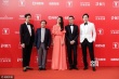 《驚天大逆轉(zhuǎn)》劇組亮相 郎月婷優(yōu)雅鐘漢良耍帥