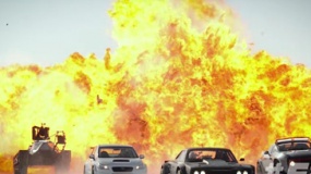 《速度与激情8》中文片场视频 豪车如同玩具