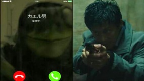 《恶魔蛙男》宣传视频 手机屏幕惊现青蛙面具
