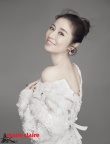 林心如最新大片孕后氣色姣好 深V大秀美背天鵝頸