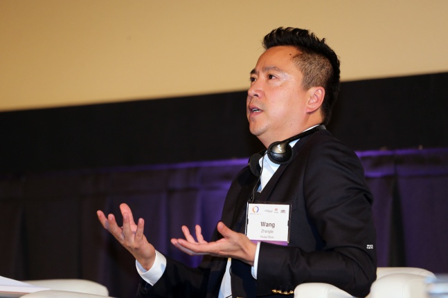 国家新闻出版广电总局电影局李国奇副局长致开幕词,欢迎中美两国业界