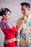 钟丽缇张伦硕大婚 曝中式礼服婚照新娘娇俏可人