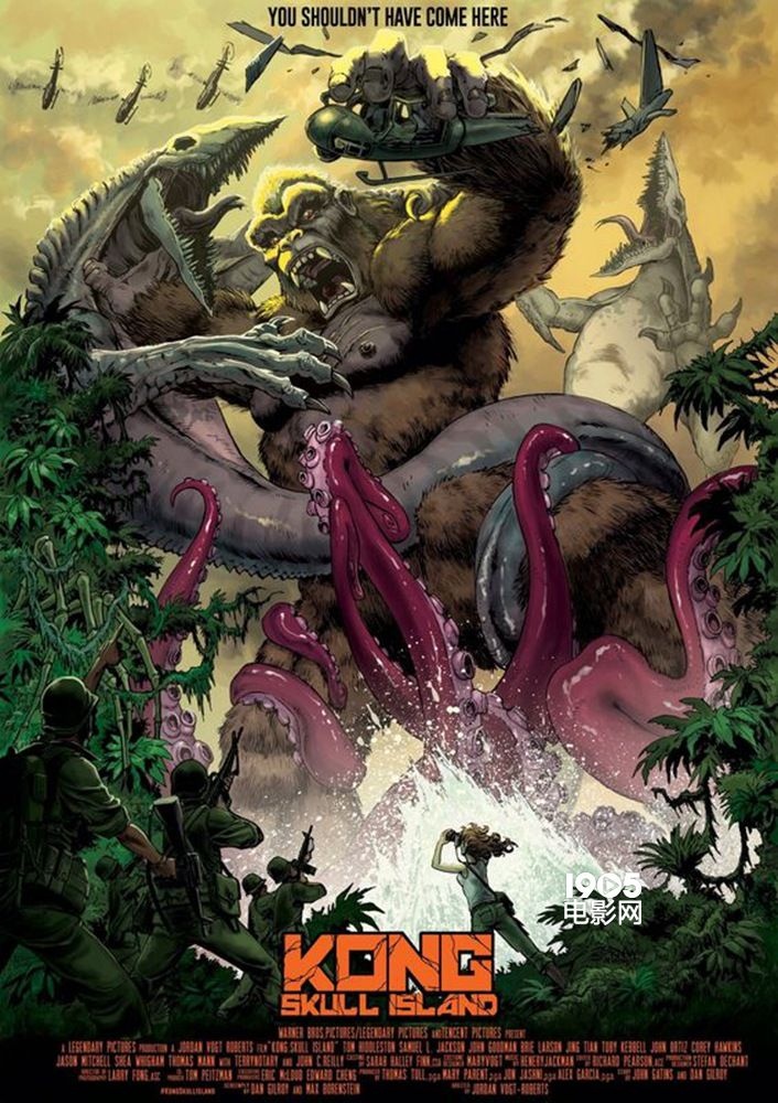《金刚:骷髅岛》饭制海报诠释百变怪兽之王