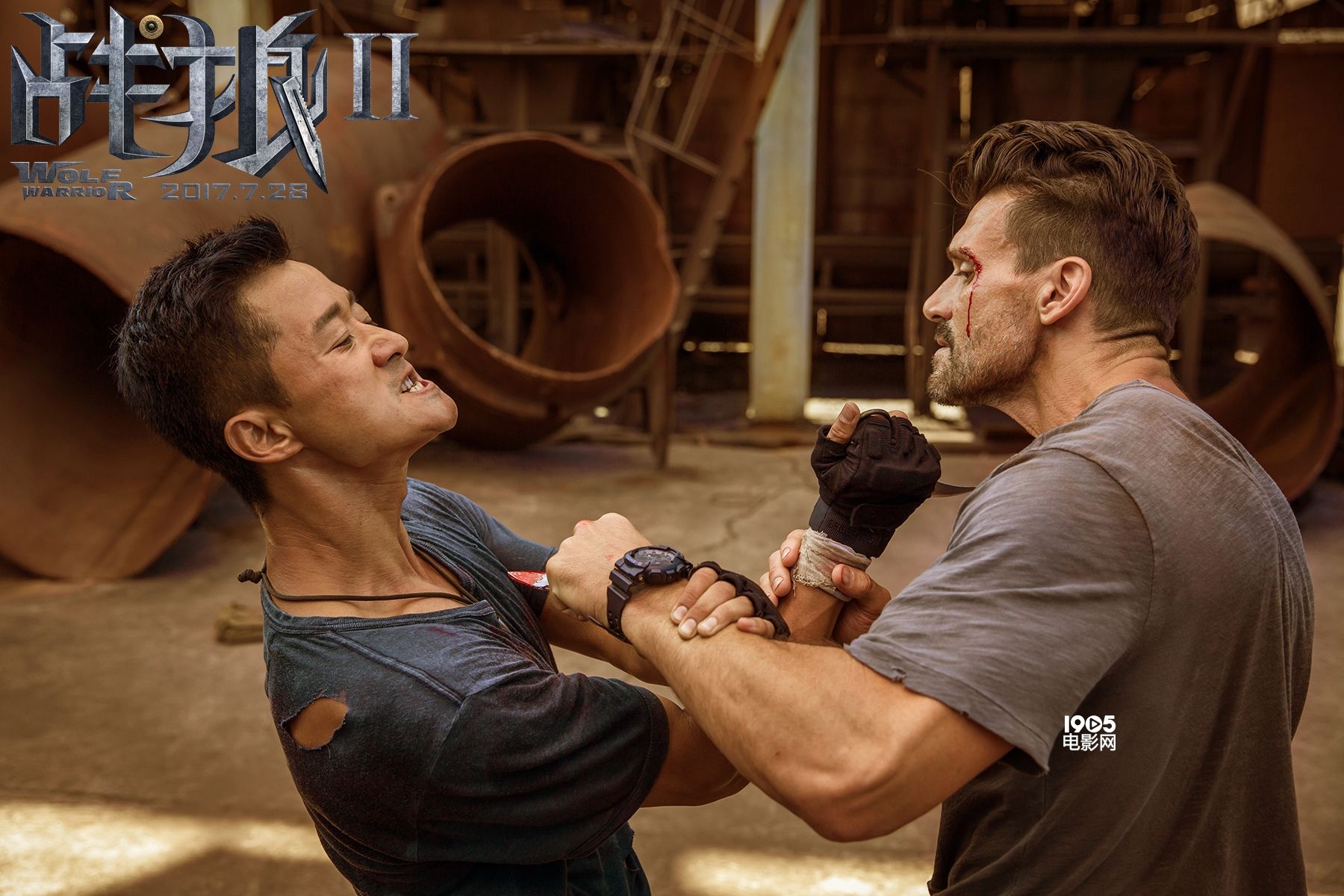 《战狼2》曝开战预告 吴京徒手格斗《美队》反派_华语制造_图集_电影